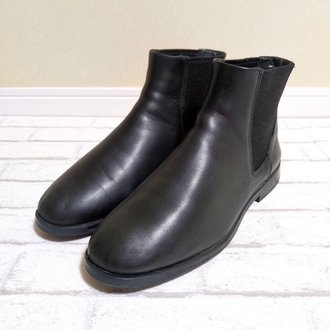 美品　CAMPER　カンペール　サイドゴアブーツ　ショートブーツ　レザー　24