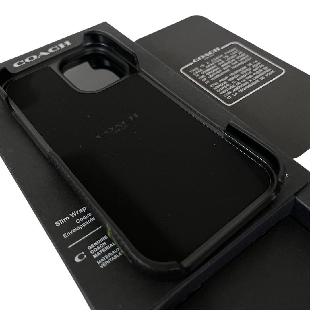 コーチ☆新品☆COACH レキシー iPhone16 ケース/レザー黒