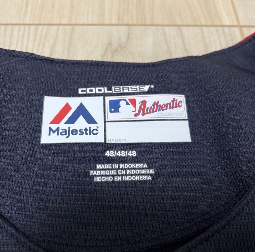 Majestic MLB ブリュワーズ イエリッチ オーセンティックユニフォーム