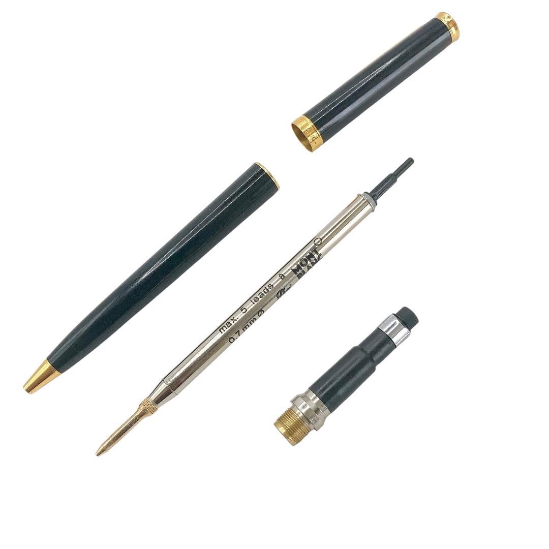 美品✨モンブラン シャープペンシル　ツイスト式　ブラック ゴールド　0.7mm