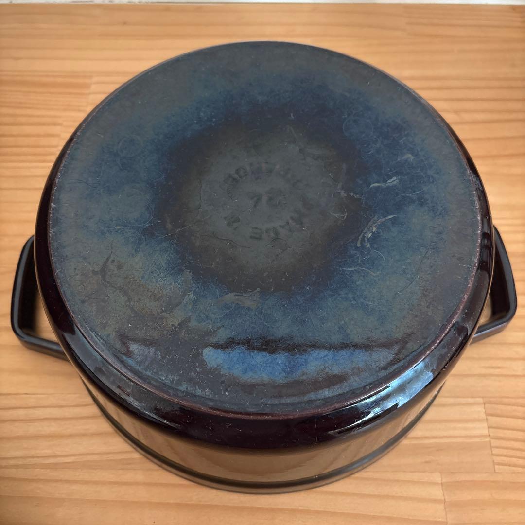 LA COCOTTE ラ・ココット STAUB ブラウン両手鍋 24cm