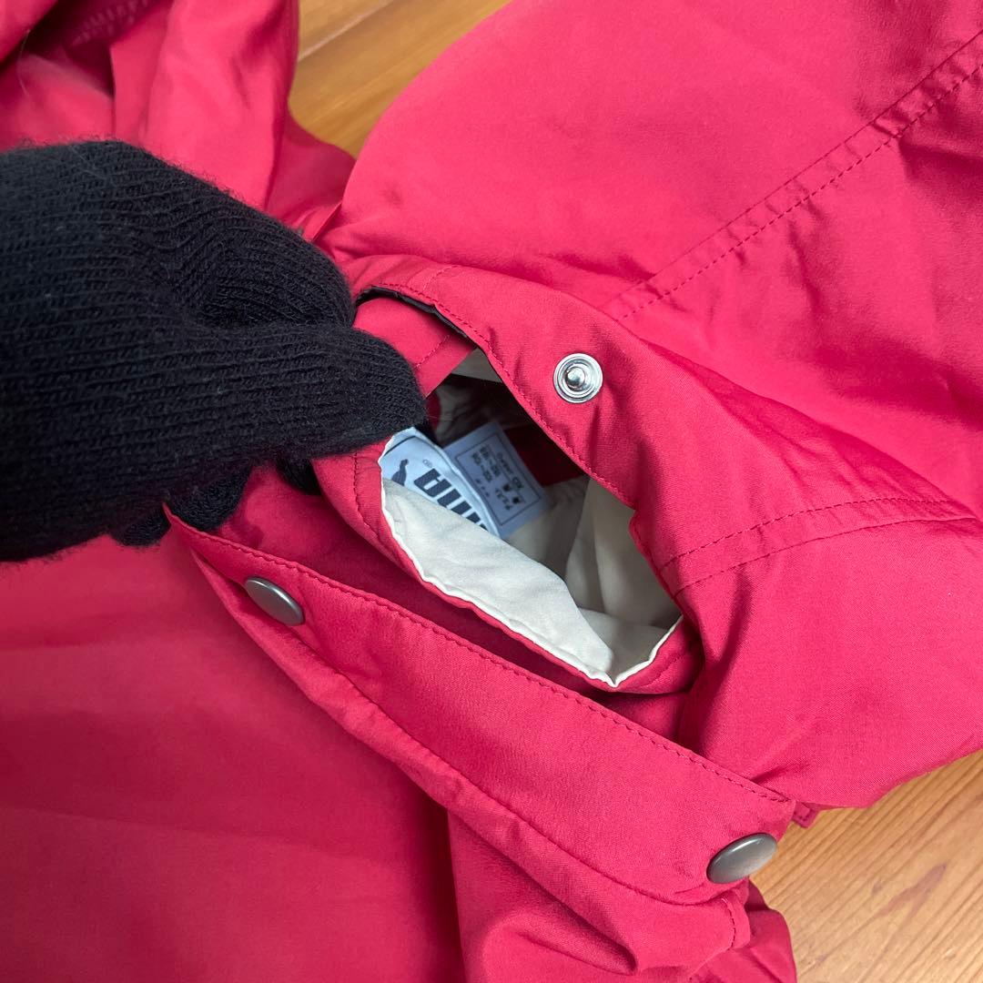 PUMA ベンチロングコート　レッド　サッカー　XL