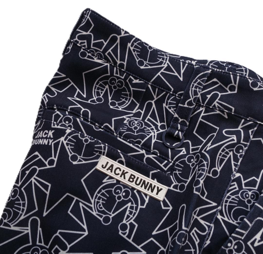 C新品 5/L 秋冬 ジャックバニー × ドラえもん 総柄 裏起毛 ゴルフパンツ