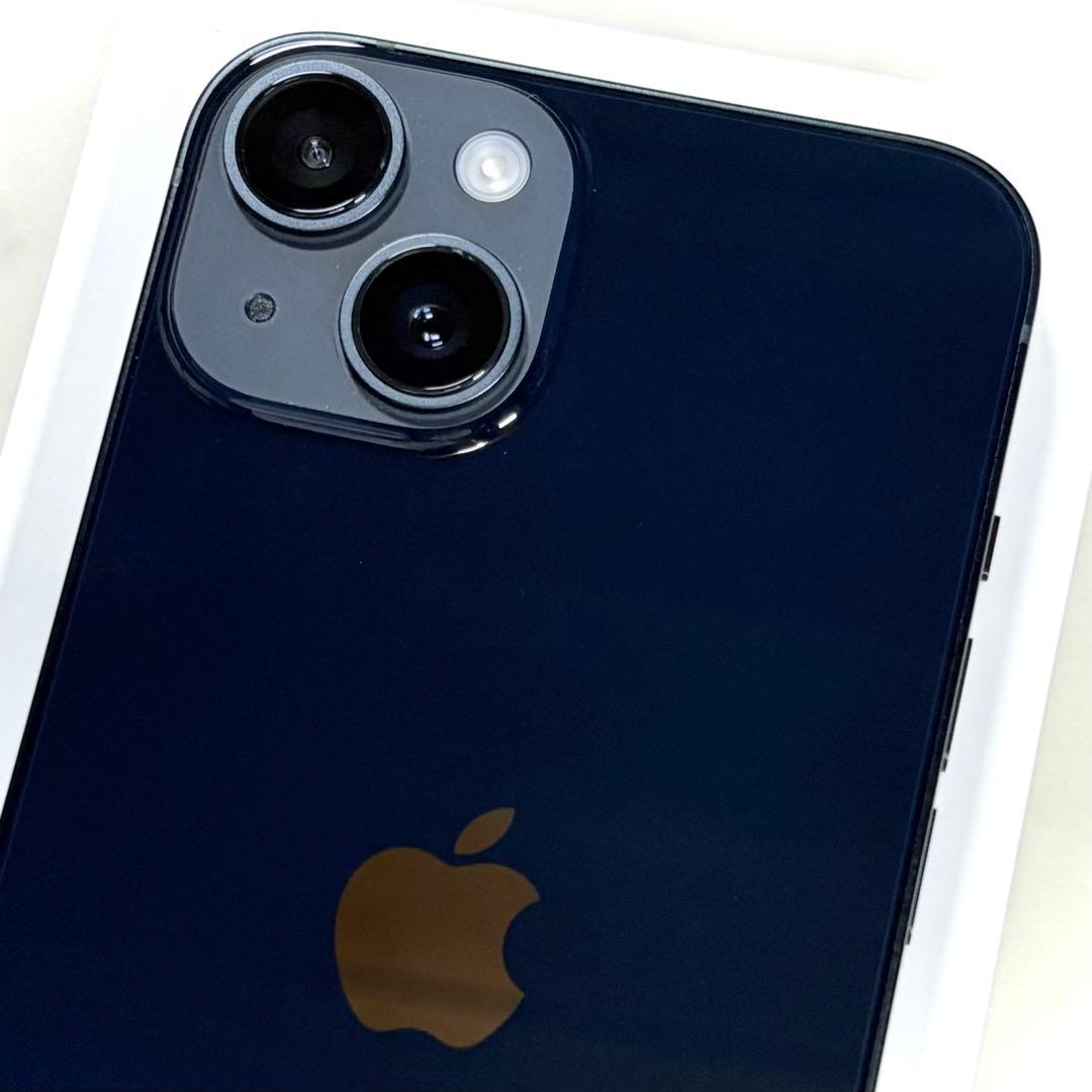 【美品】Apple iPhone14本体 ミッドナイト 256GB SIMフリー
