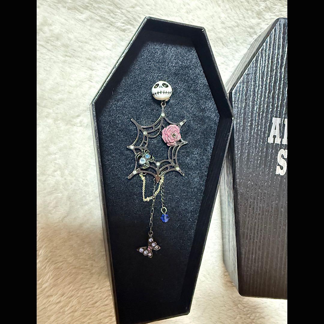 【即購入可】ピアス　ナイトメアビフォアクリスマス　ANNA SUI ジャック