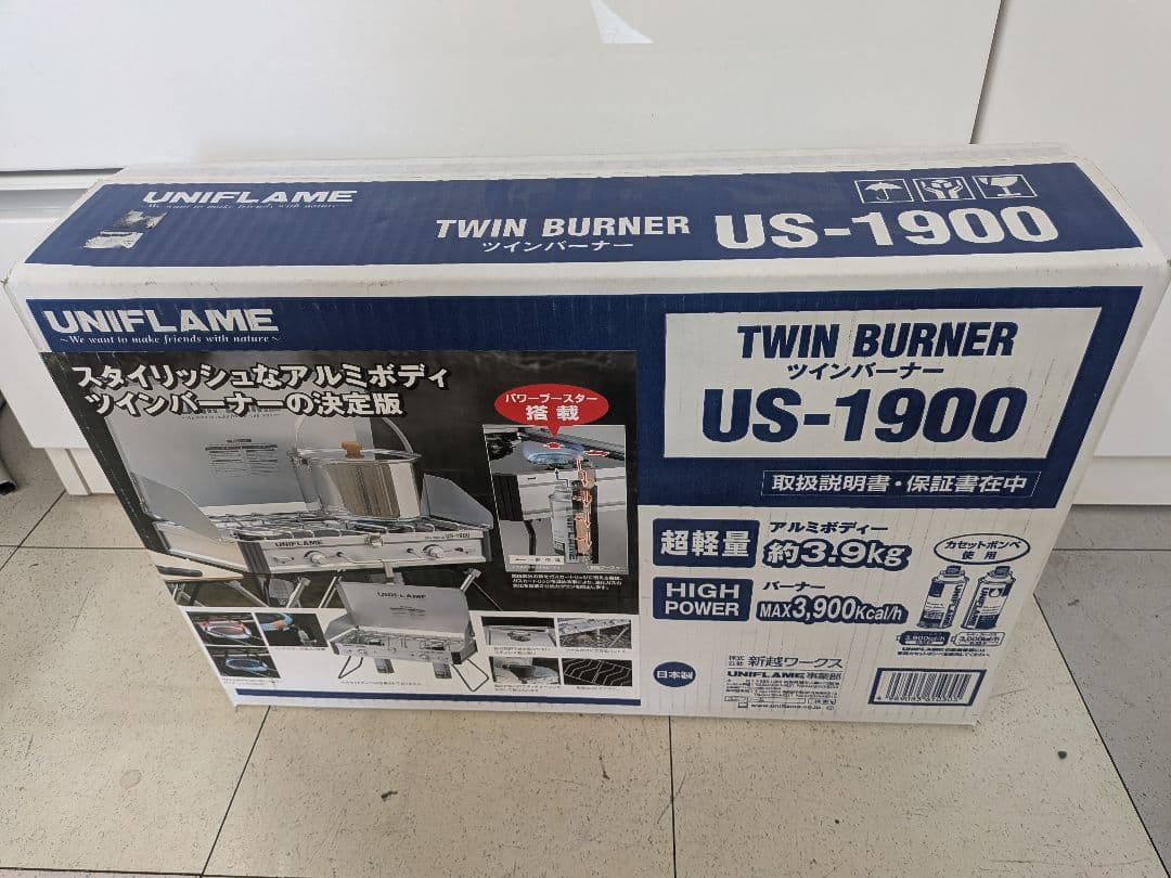 【未開封】ユニフレーム ツインバーナー　ツーバーナー US-1900