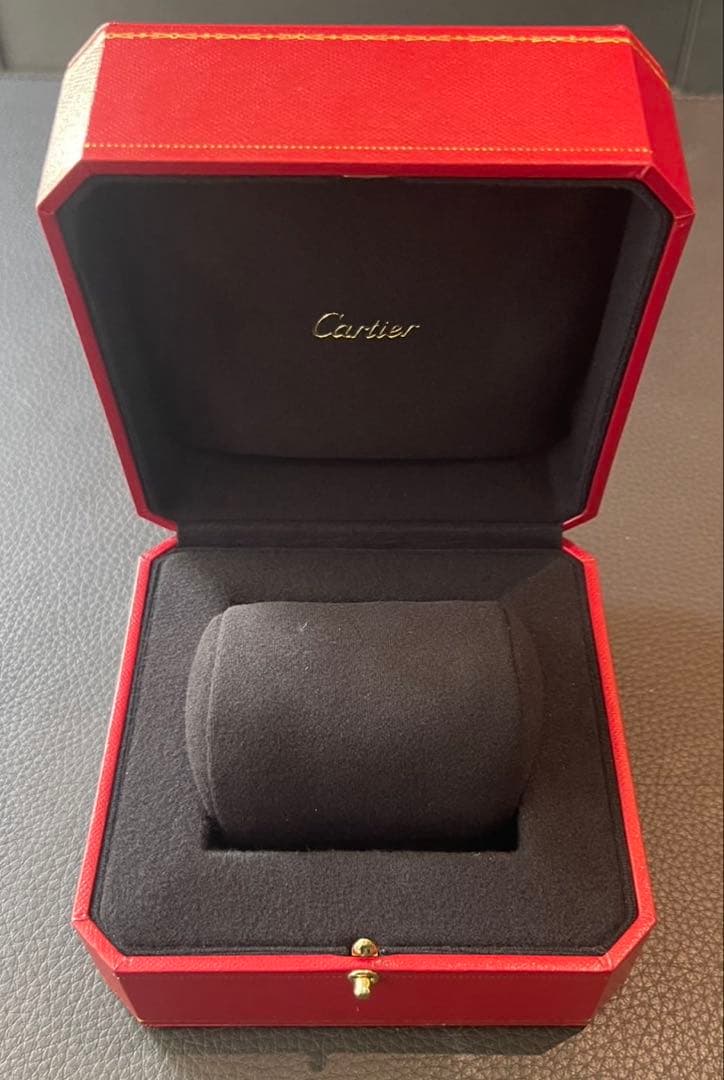 カルティエ　レッドレザー　ブレスレットボックス×ジュエリークリーナー