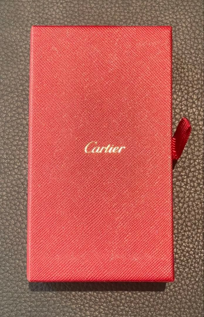 カルティエ　レッドレザー　ブレスレットボックス×ジュエリークリーナー