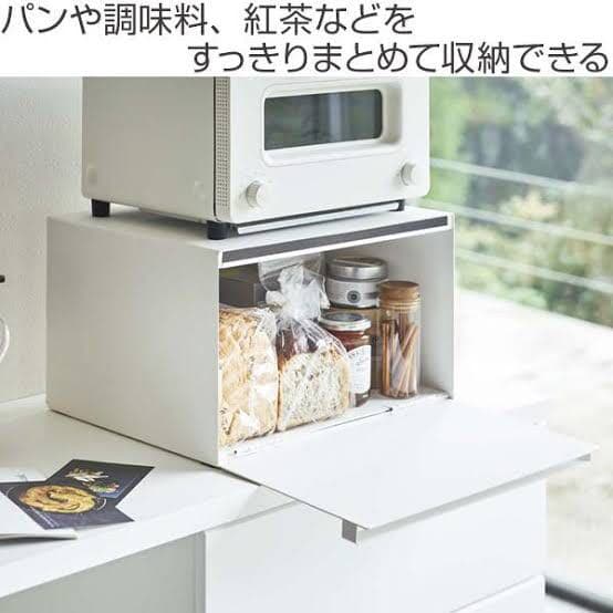 ★タワー ブレッドケース ホワイト★収納
