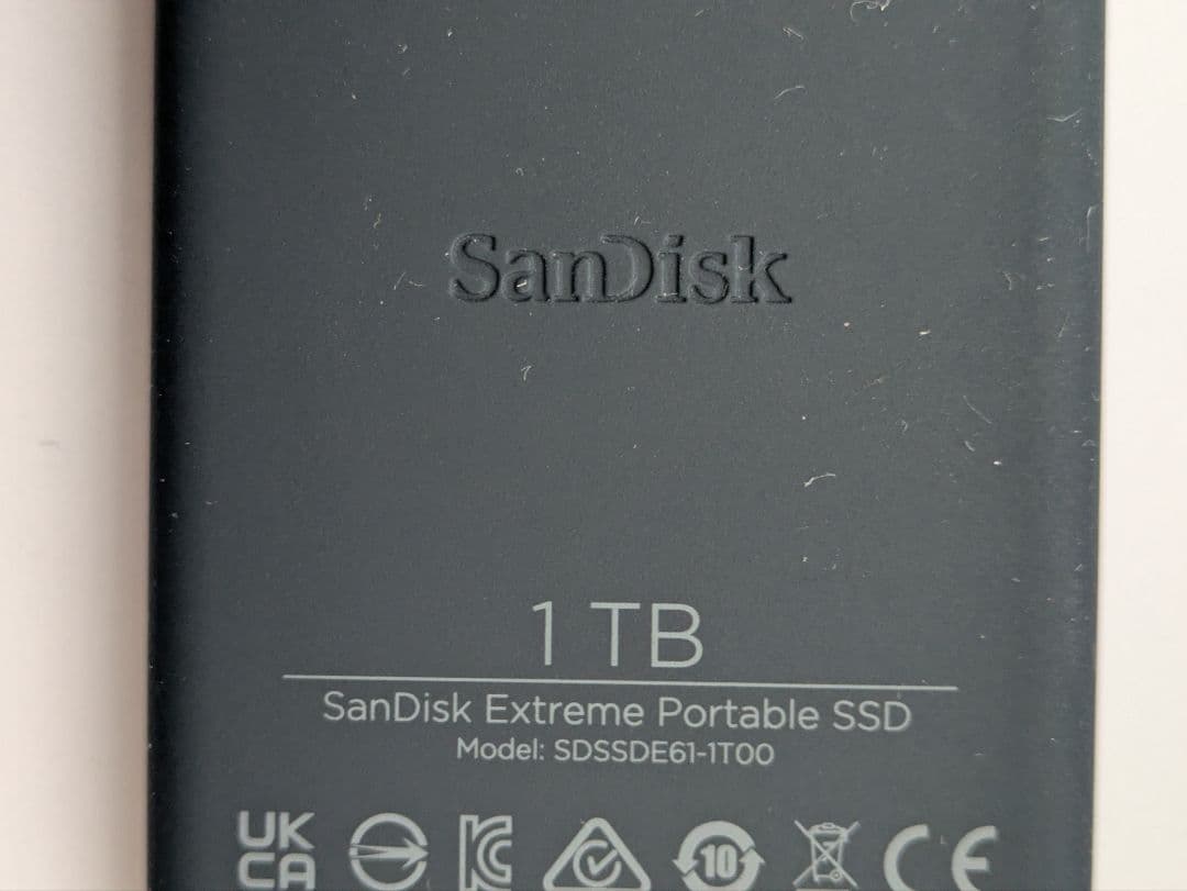 SanDisk Extreme Portable SSD 1TB 中古品