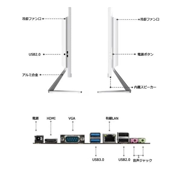 2025年 新品一体型PC 24インチ Corei7 office付き 保証付き