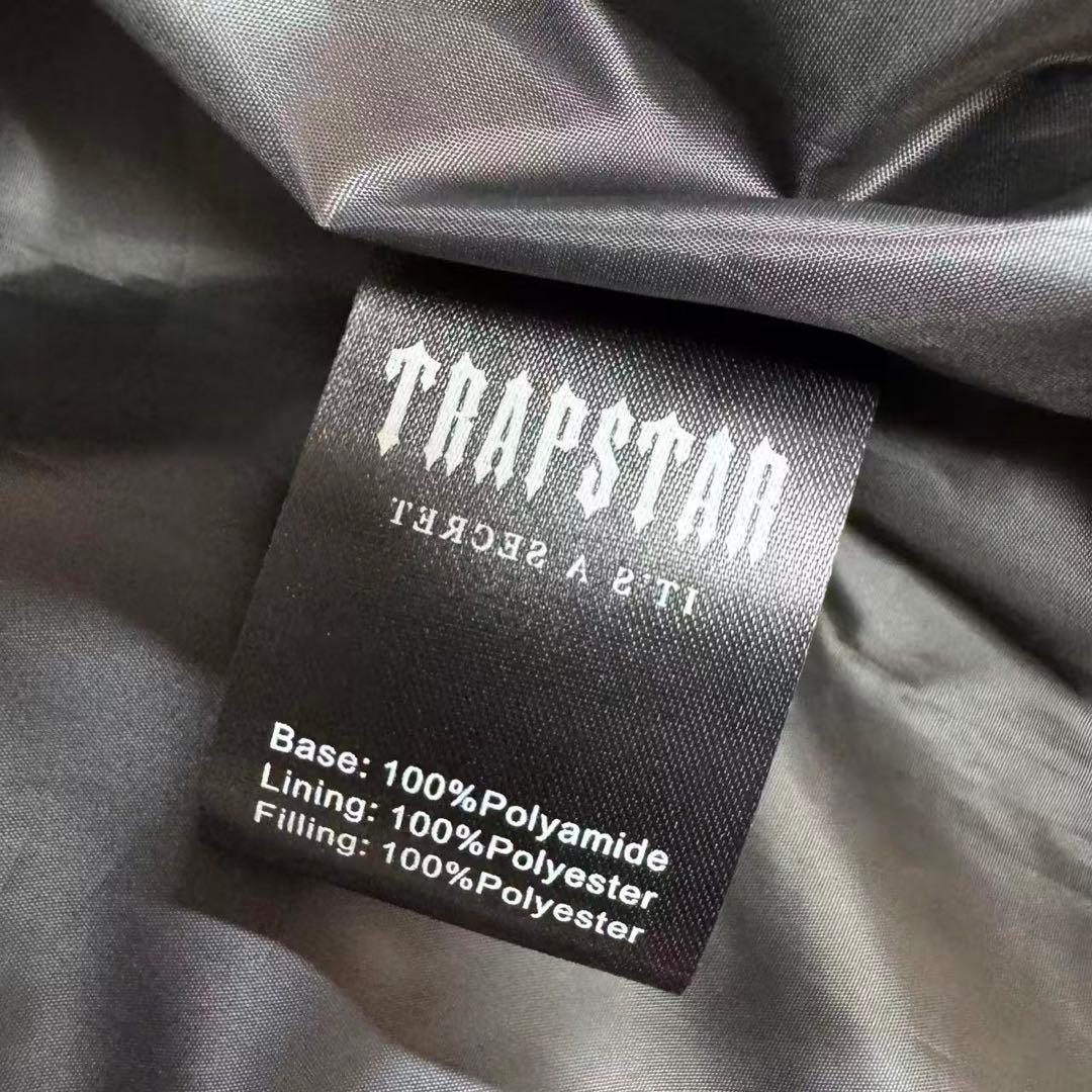 新品 TRAPSTAR 光沢ブラック ダウンジャケット Sサイズ i