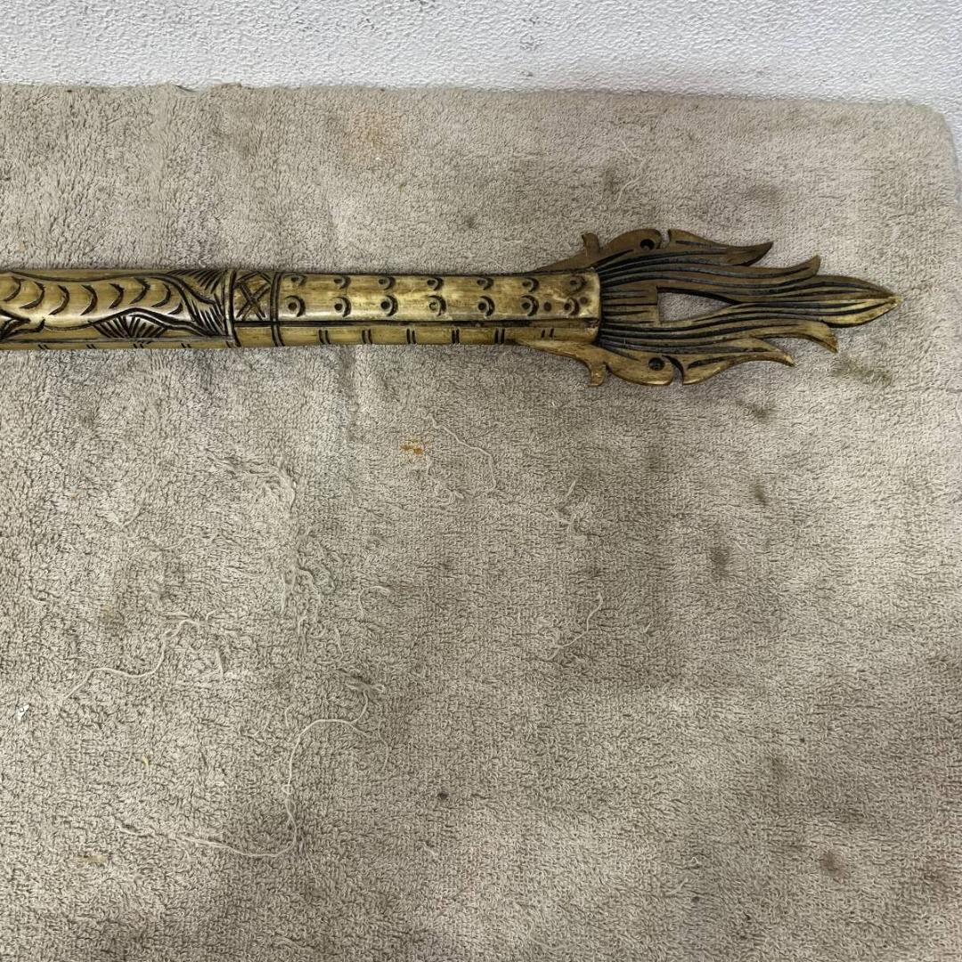希少！　吹き矢　仕込み拭き筒　龍　魚　アジア美術　狩猟具　古道具　XZ4237
