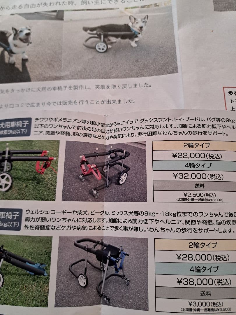 犬用介護用歩行器 アルミ製軽量オーダーメイド中型犬全般