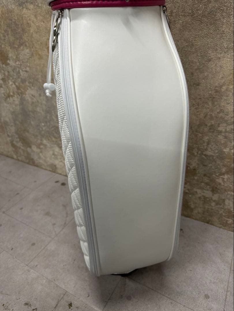 TIGORA ティゴラ キャディバッグ ホワイト×ピンク クラブセット