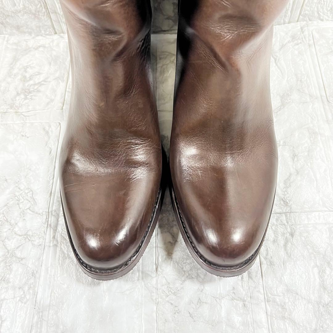【美品】SARTORE サルトル　レザー　ロングブーツ　ハイヒール　ビブラム