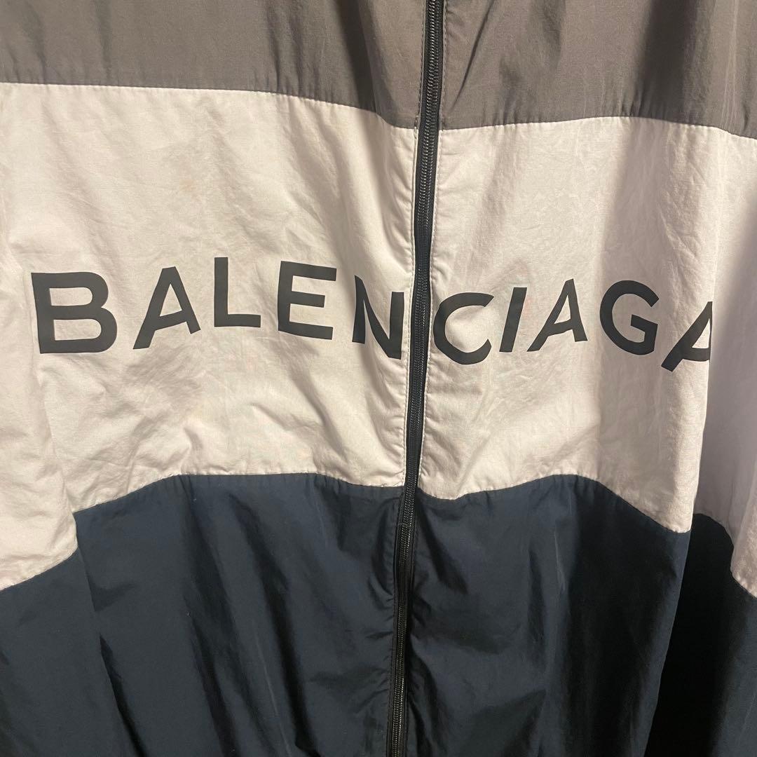 BALENCIAGA ナイロンジャケット グレー ネイビー