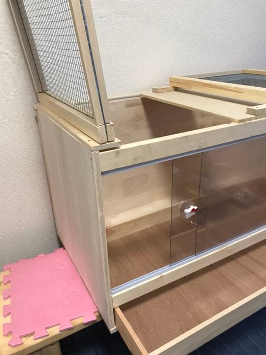 爬虫類の手作り木製ゲージです！我が家ではフトアゴヒゲトカゲちゃんのハウスに！