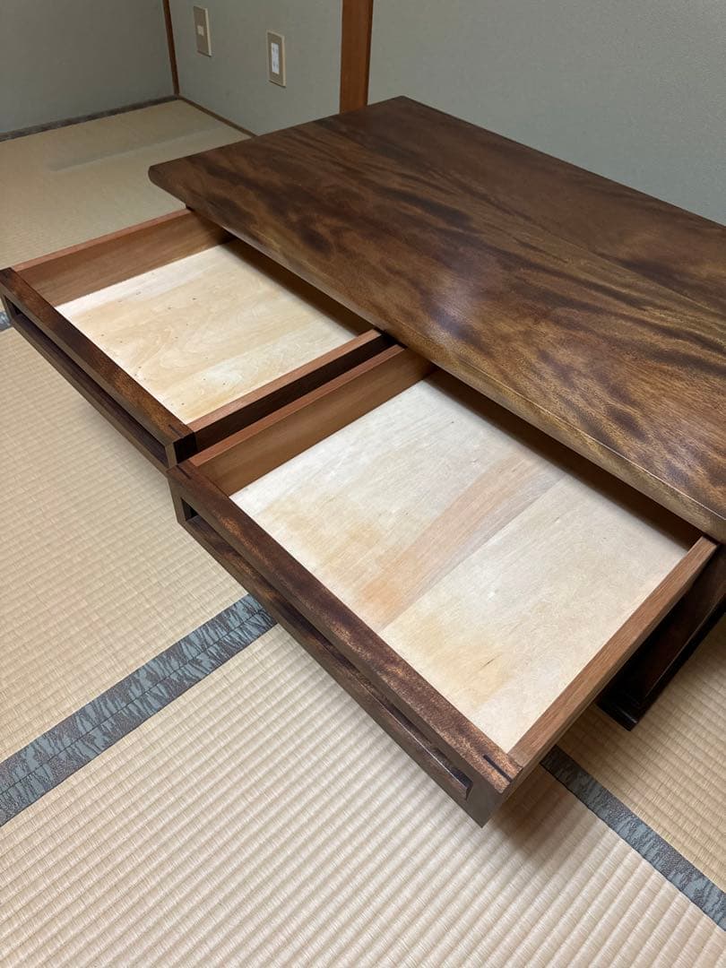 希少＆美品 九州民芸家具 桜無垢 文机 美品 高級民芸テーブル 座卓