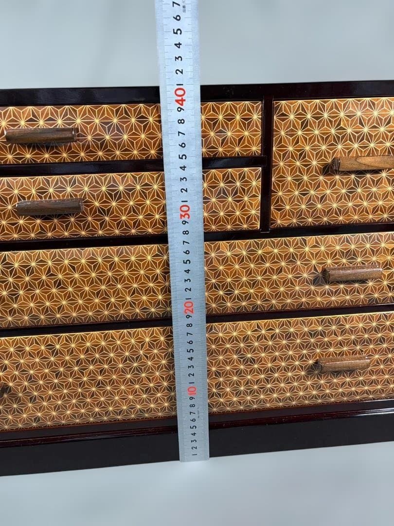 勲六等瑞宝章受章 露木清次創作 箱根寄木細工 引出し チェスト 伝統工芸品