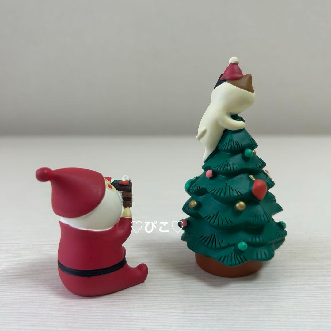 concombre デコレコンコンブル クリスマス ネコツリーとサンタさん