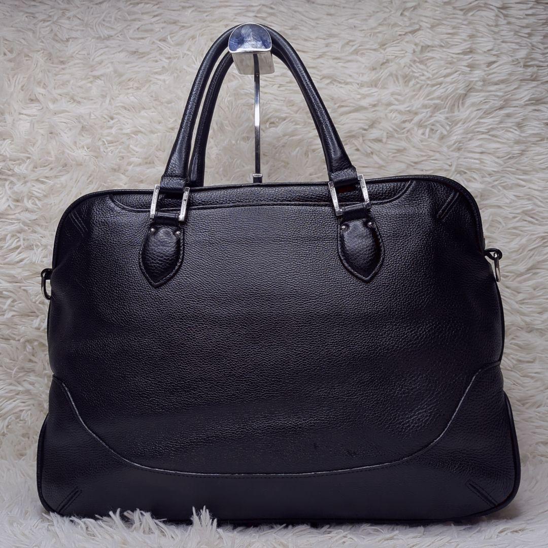 良品✨ペッレモルビダ メイデンボヤージュ ブリーフケース シボ革 黒 2way