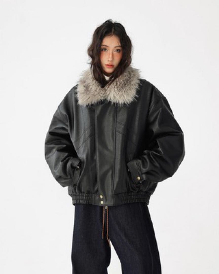 【日本未上陸】ACESTUDIOS 25AW ファーレザーブルゾンジャケット