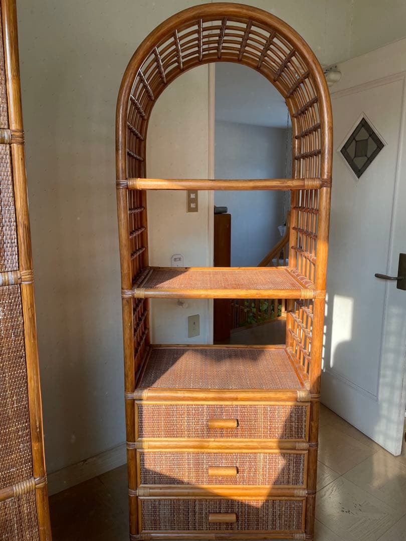 MARUJU'S RATTAN FURNITURE ヴィンテージ　ラタンシェルフ