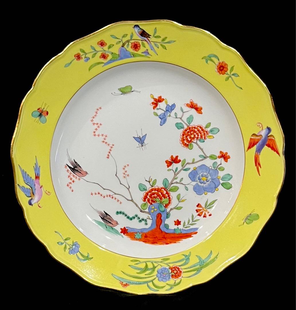 Meissen マイセン/※極稀少 1級品 柿右衛門様式 　鳥 昆虫　大皿