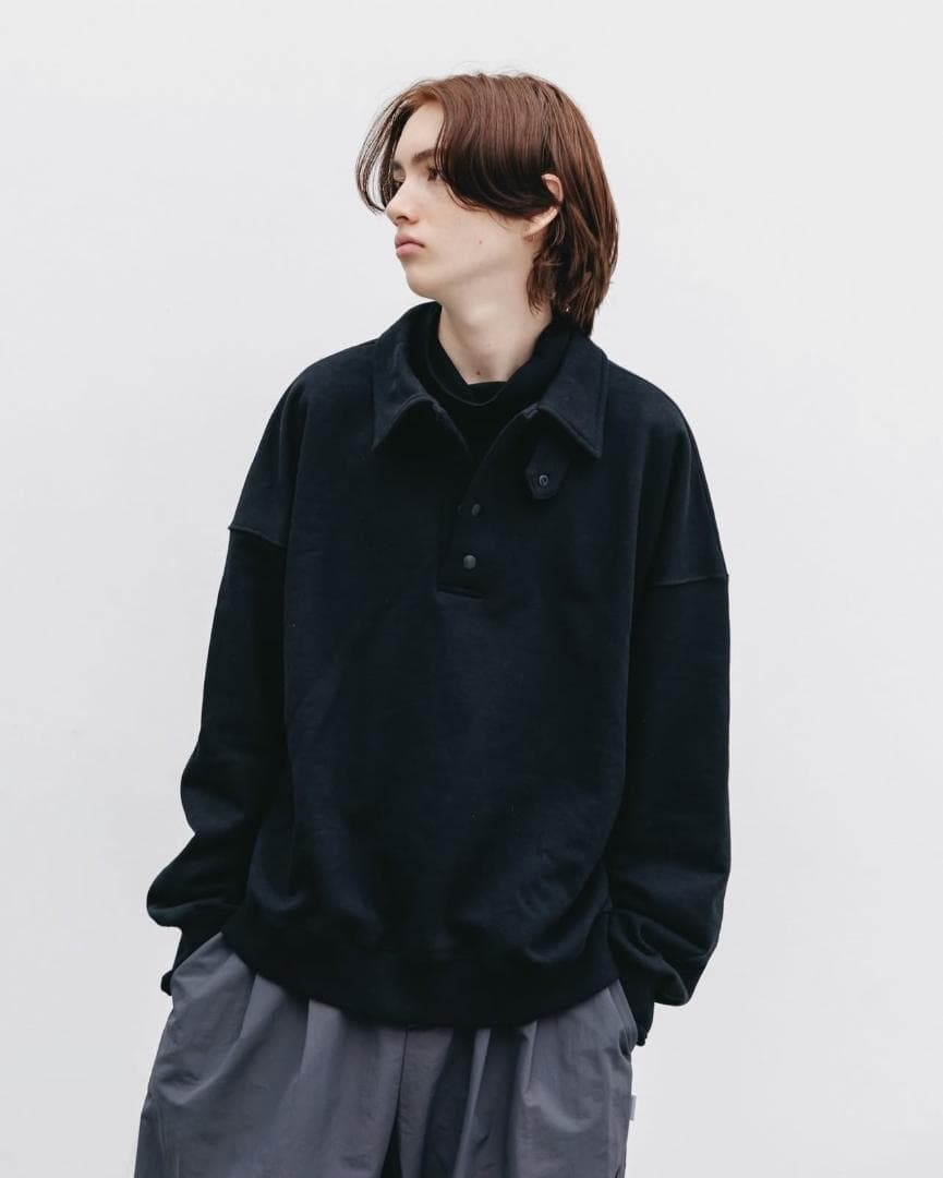 【新品】CLESSTE HALF SNAP SWEATSHIRT