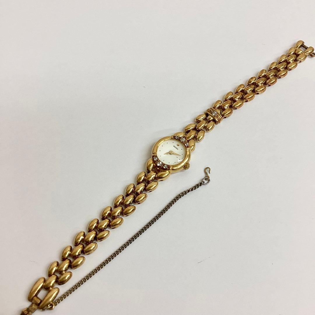 SEIKO セイコー 1E20-0760 腕時計 ゴールド ドレスウォッチ 不動