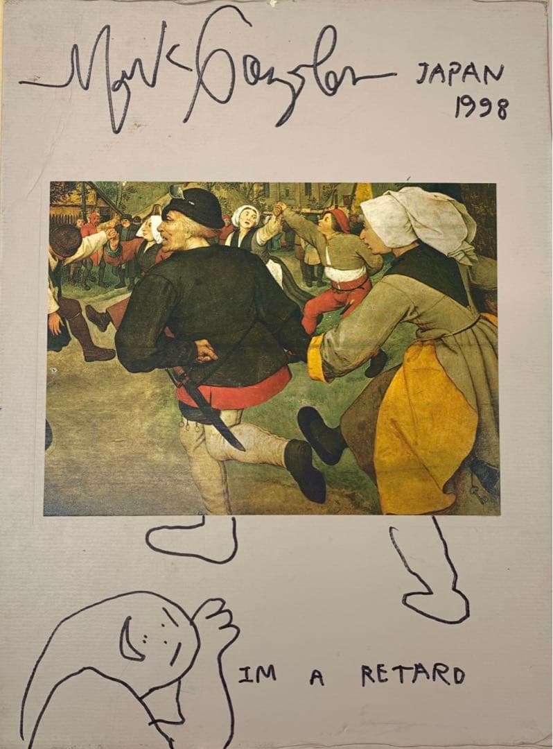 Mark Gonzales マークゴンザレス GONZ オリジナル原画　両面作品