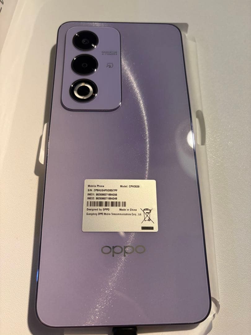 OPPO A3 5g パープル