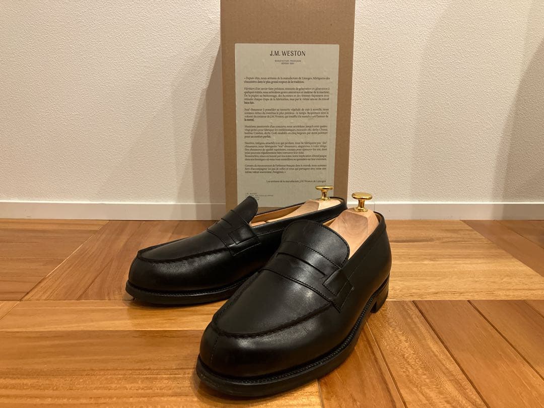 jm weston 180 ブラック　6D シューツリー付き