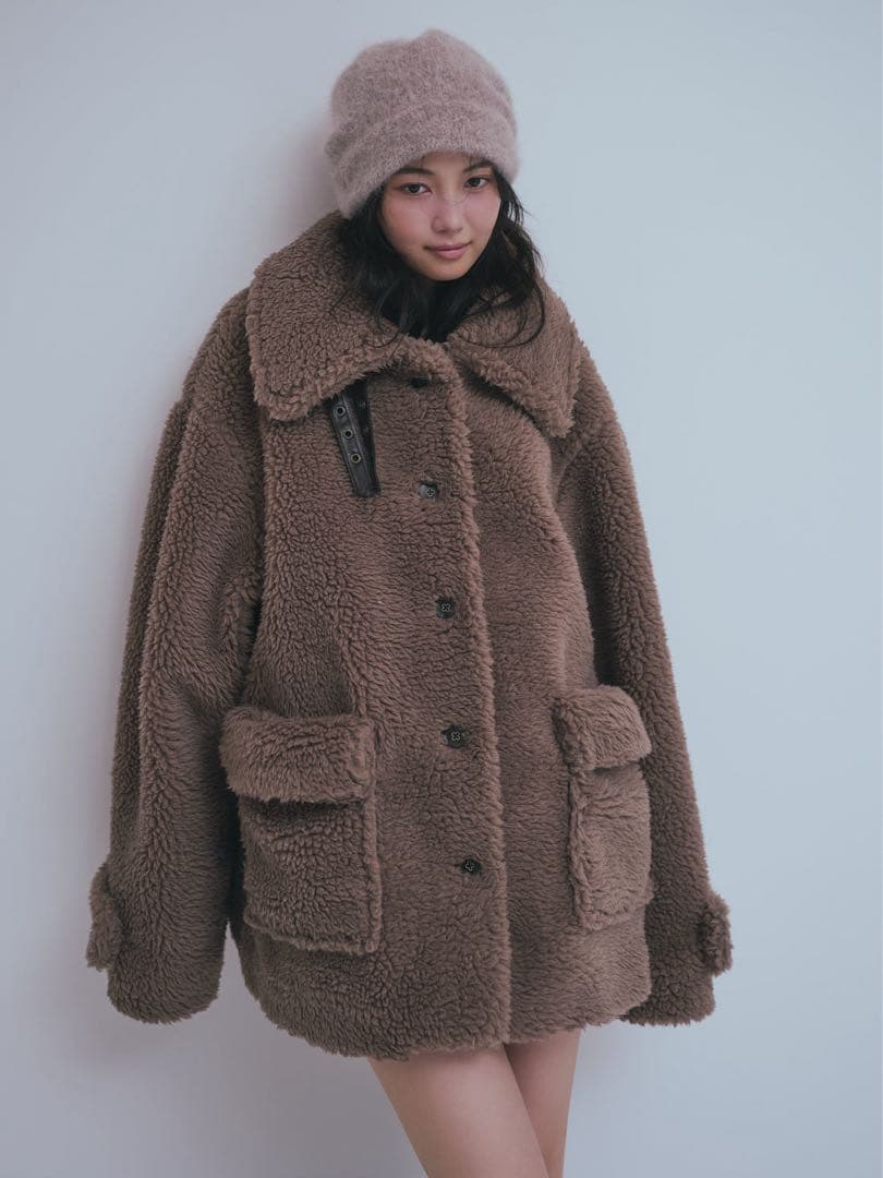 andequal オーバーサイズ フェイクファーコート 新品 snidel