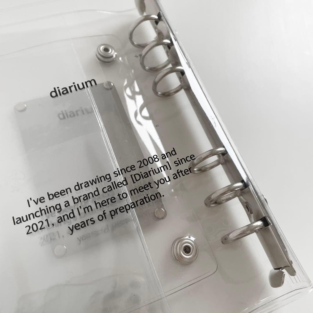 早い者勝ち　韓国　貯金　バインダー　カバー　A6 pvc diarium メタル