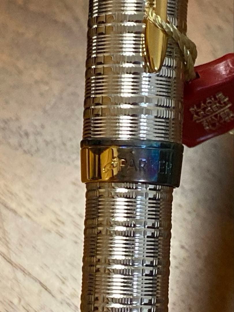Parker シルバー万年筆　パーカー　ソネット plaque argent