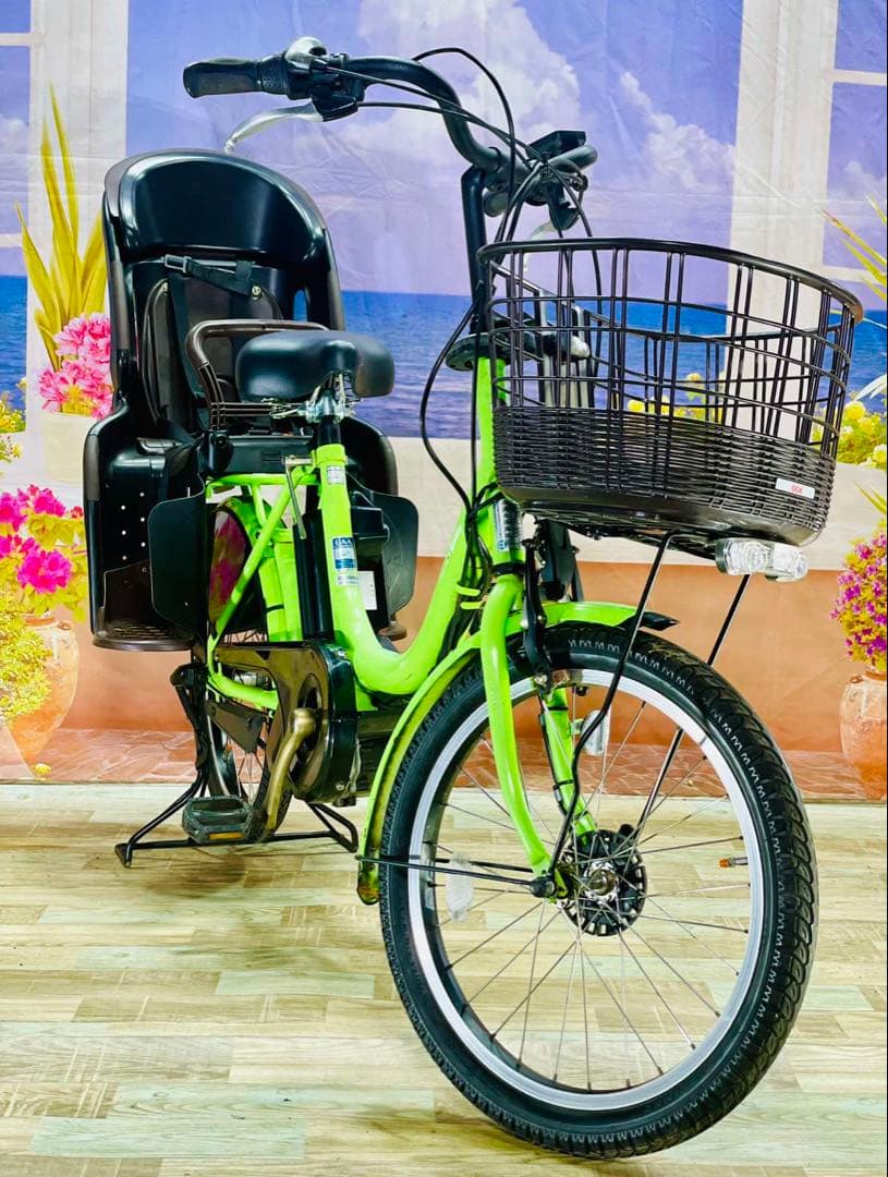 大人気PASバビー ⭐️ヤマハ最上級モデル！子供乗せ電動アシスト自転車Y0544