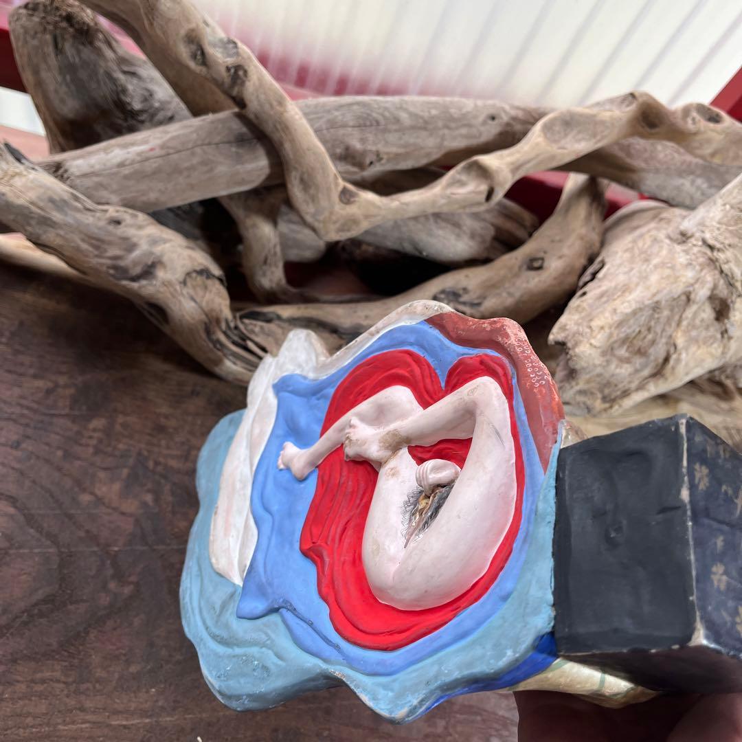 春画／博多人形 ／裏絵春画人形／骨董／土人形／古美術品／大正／明治