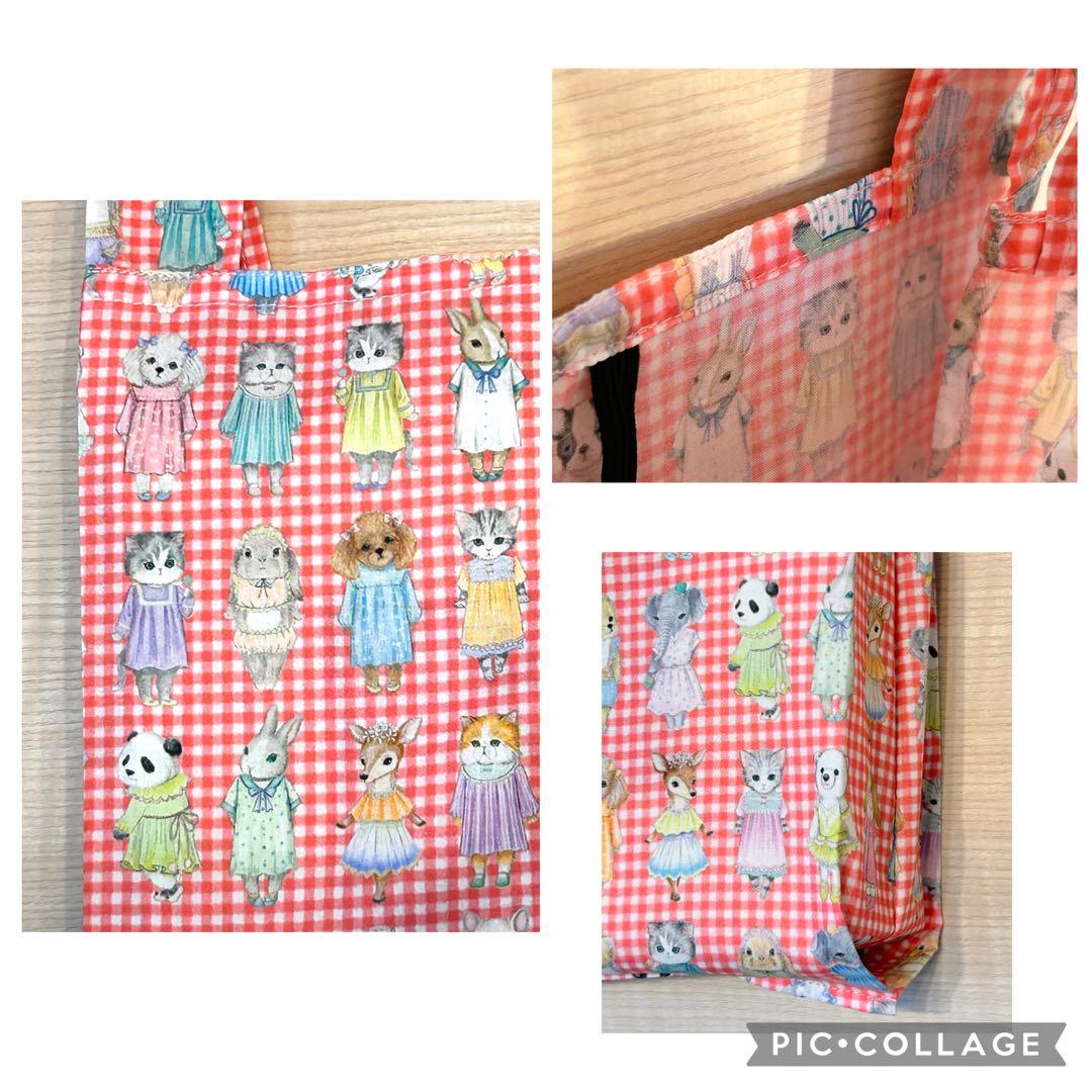 3☆22fabric生地使用☆レジ袋型マイバッグ