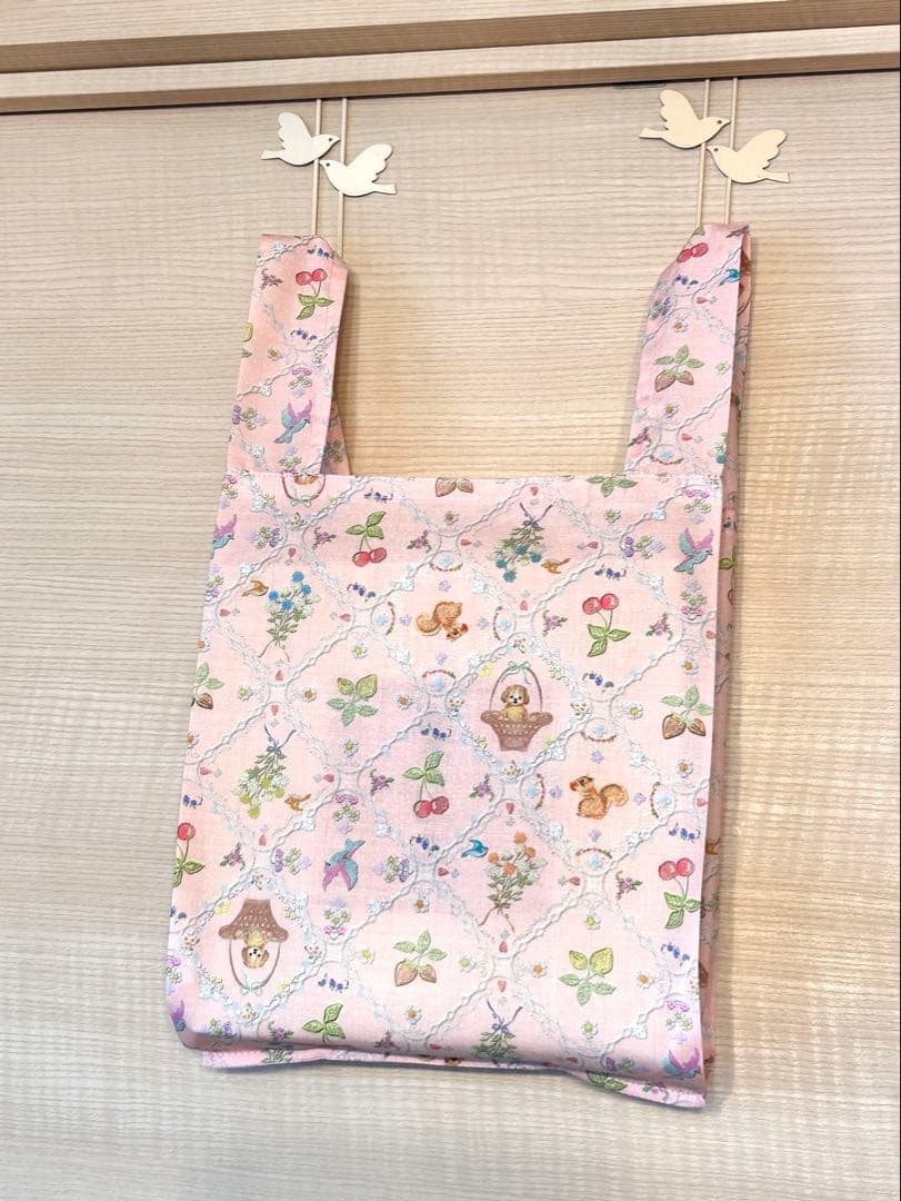 3☆22fabric生地使用☆レジ袋型マイバッグ