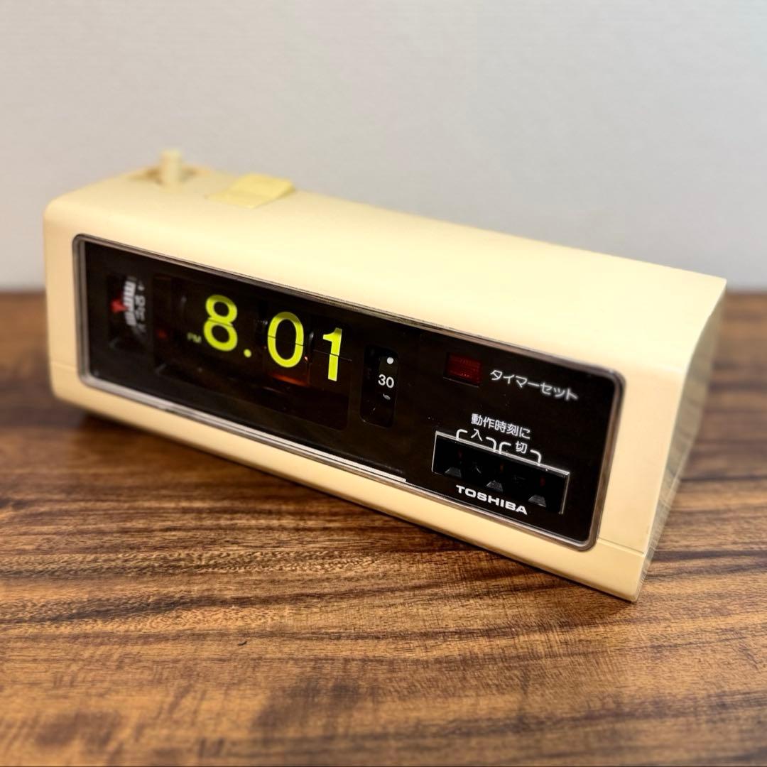 【整備済・動作正常】TOSHIBAパタパタ時計 タイムスイッチTWM-300