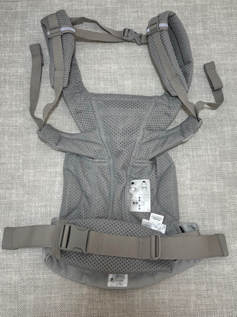【美品】エルゴベビー オムニ ブリーズ　パールグレー　抱っこ紐