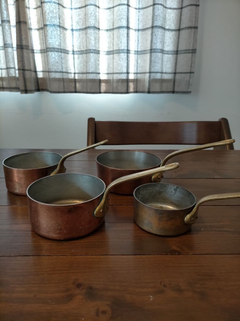 COPPER WARE 銅鍋　4個セット　120.100.100.80