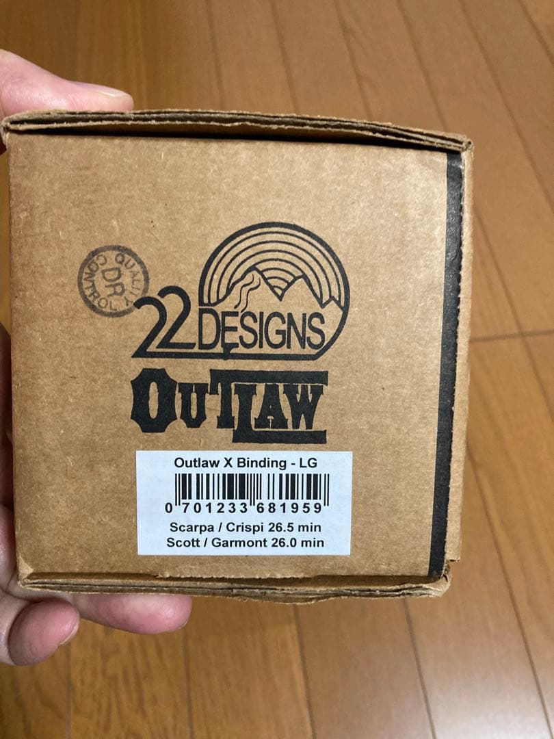 22designs OUTLAW X テレマーク Lサイズ　新品未使用！