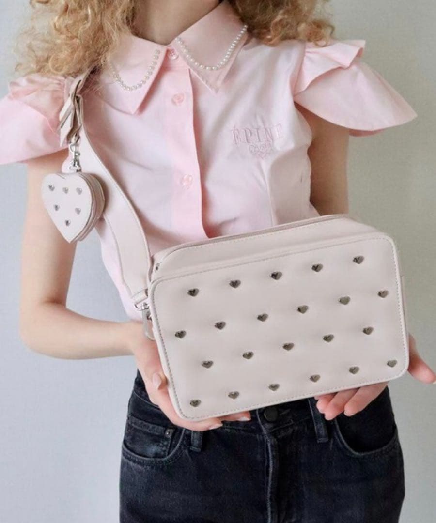 épine エピヌ ハートスタッズ ショルダーバッグ