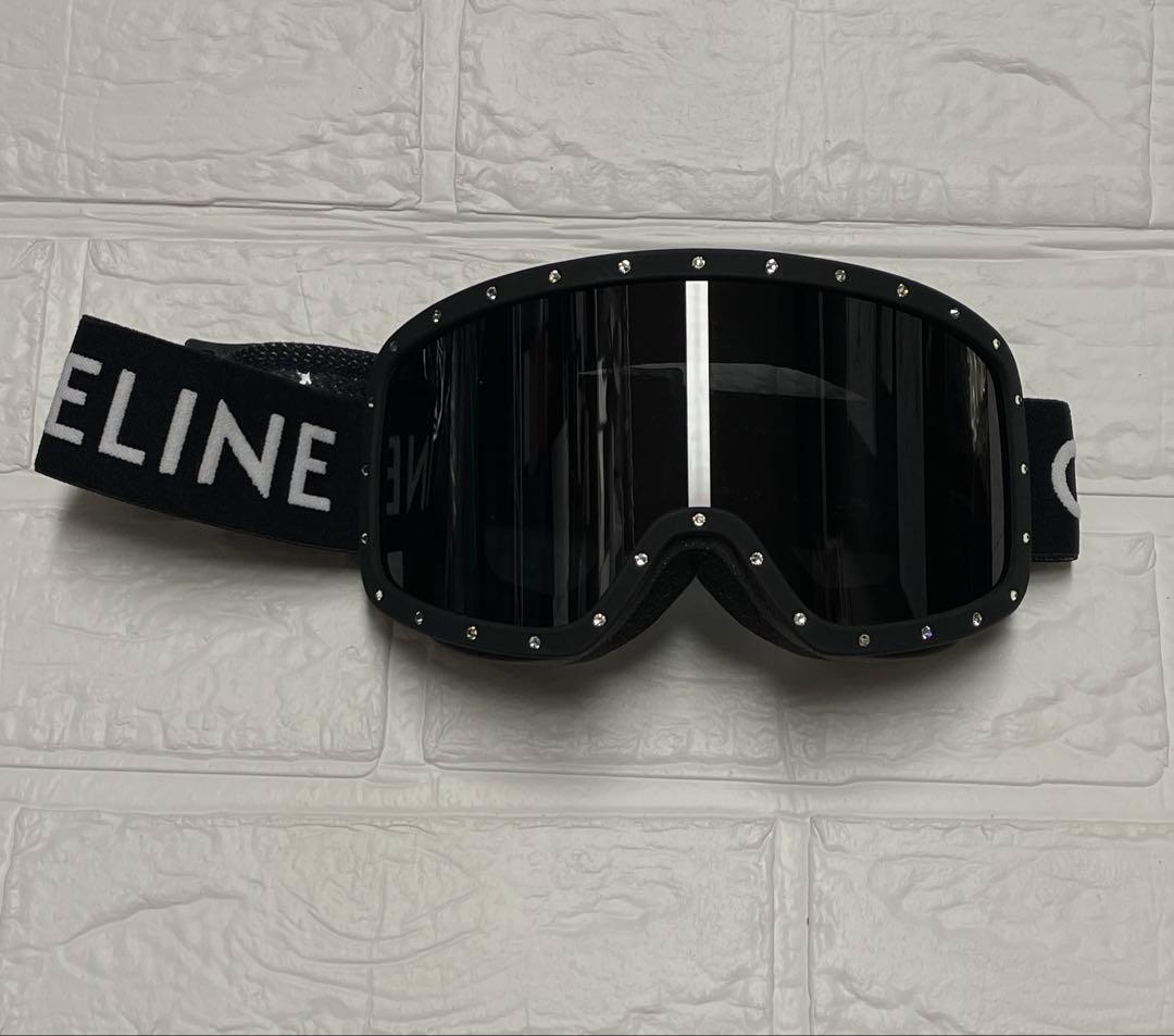 【未使用】CELINEセリーヌ　スタッズ付きスキーゴーグル　❤︎