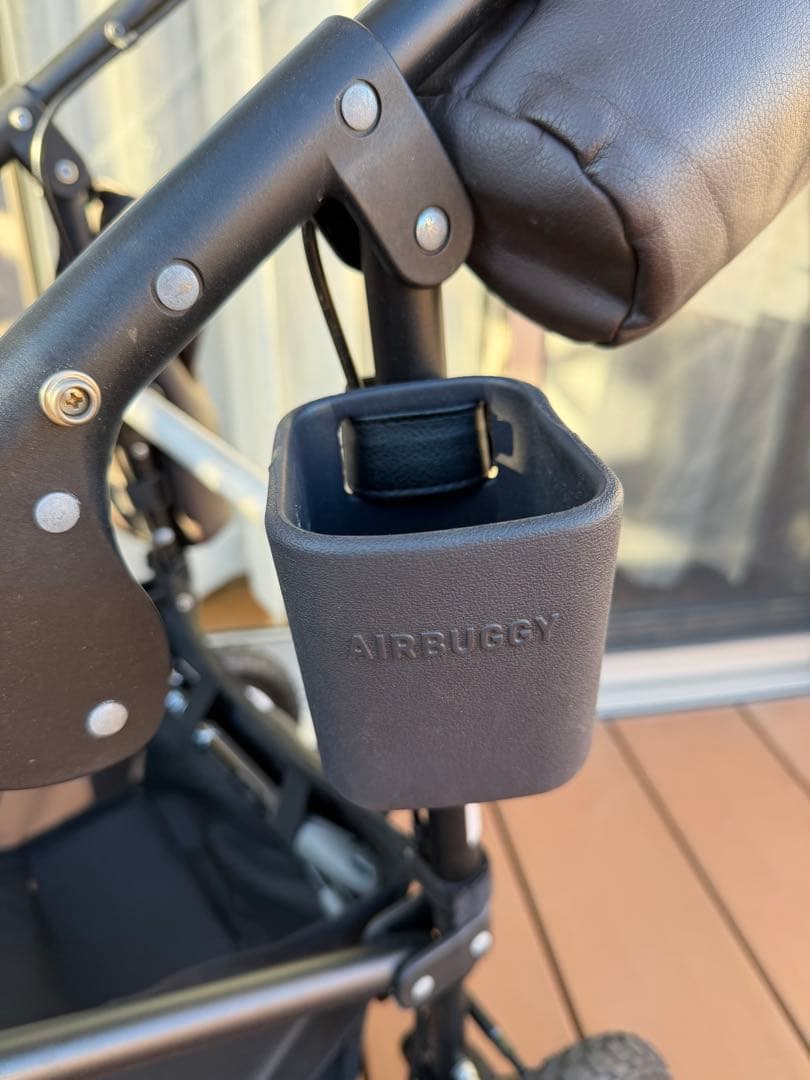 mykoAir Buggy ペットカート フレームブレーキ付き 合皮レザー