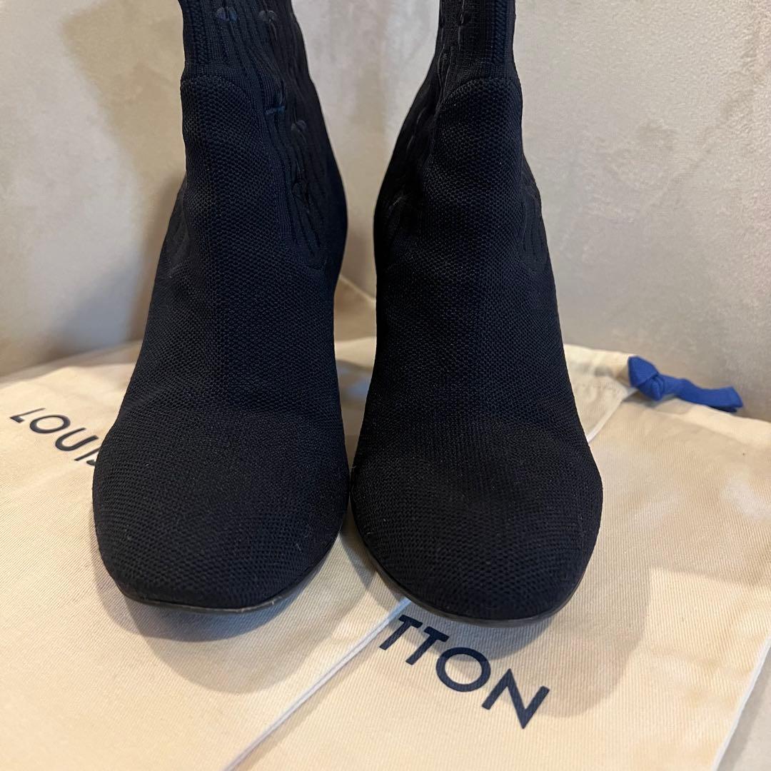 専用 louisvuitton ルイヴィトン シルエットアンクルブーツ ニット