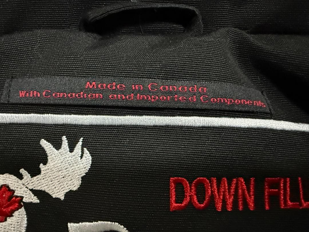 MOOSE KNUCKLESファー付きフード ダウンジャケット ブラック